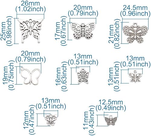 Vista 71 de Dijes de bisel de espalda abierta de estilo surtido, colgantes de marco hueco de metal, dijes de flores prensadas para hacer joyas de resina UV DIY