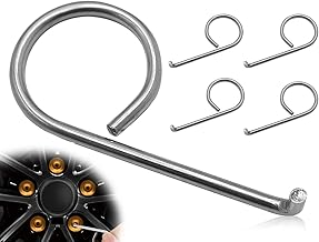 Set of 4 wheel bolts caps removal tool, wheel nut caps, removal hook tool, cap puller, rim cap pliers, for installation and removal wheel bolt caps