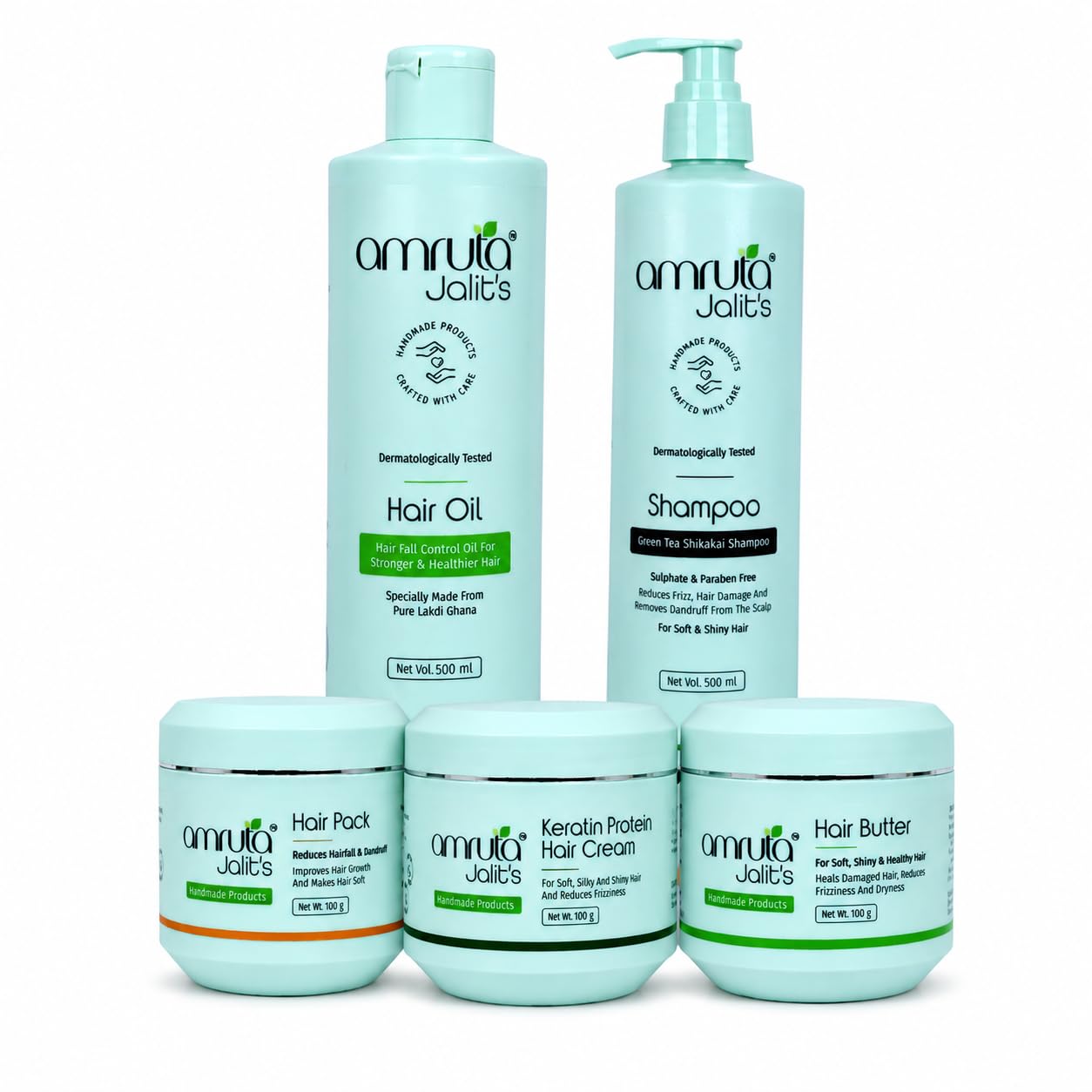 Hairfall Control Kit 500 ML, Sulfate-Free, No Parabens, No Silicones, for All Hair Types, Reduces Hair Fall, Strengthens Roots, Soothes Scalp, Herbal Ingredients-image-12