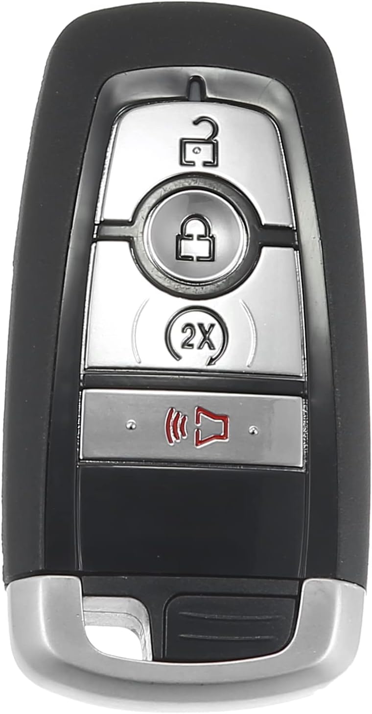 X AUTOHAUX 315MHz M3N-A2C93142300 Replacement Smart Proximity Keyless Entry Remote Key Fob for Ford Edge 2017-2020 4 Buttons with Door Key 49 Chip