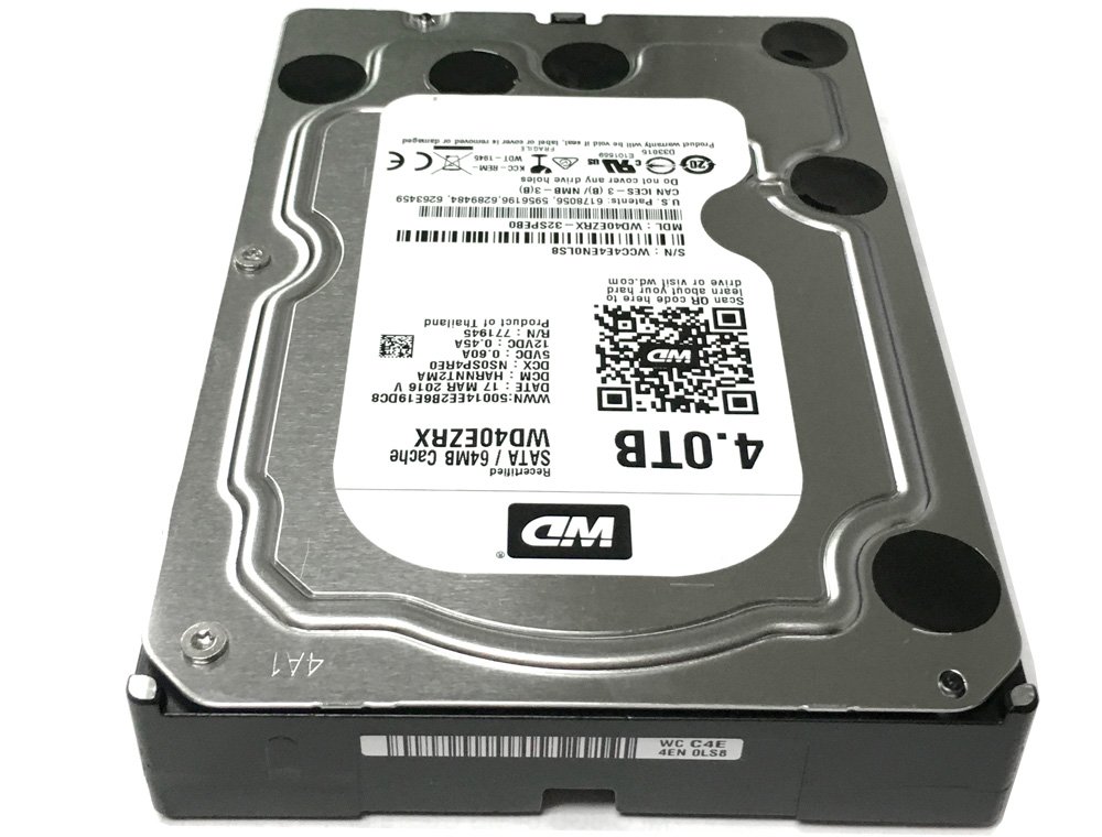 Amazon.com: Western Digital WD Green WD40EZRX 4TB IntelliPower