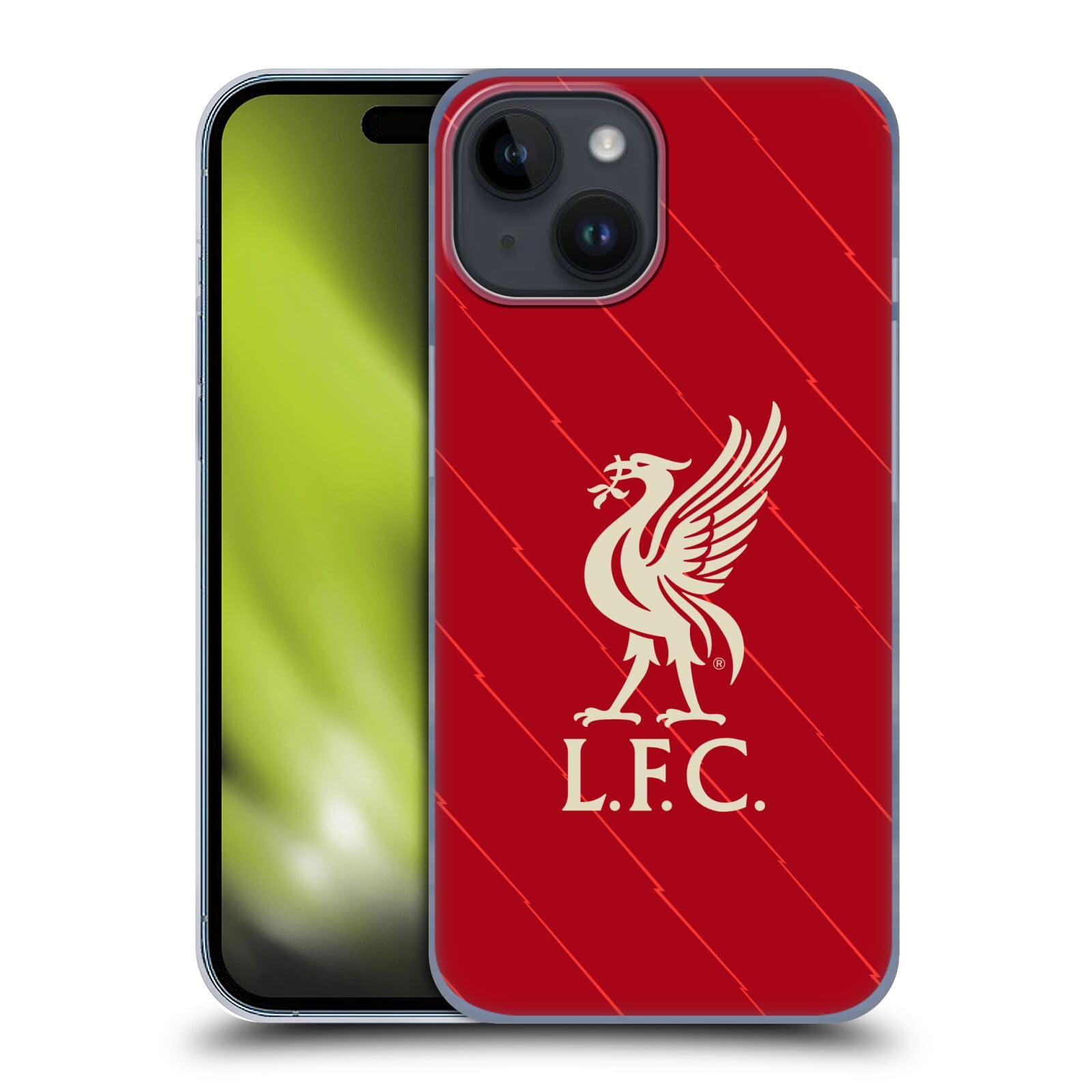 Head Case Designs Officially Licensed Liverpool Football Club Home 2021/22 Hard Back Case Compatible with Apple iPhone 15