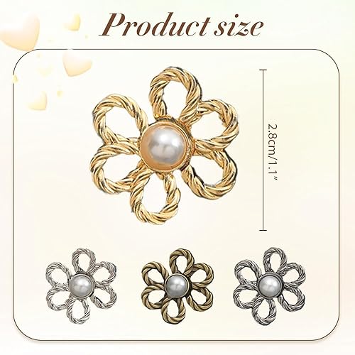 Miniatura 2 de Conjunto de 8 unidades de ajuste de cintura para pantalones de flores, no requiere costura, botones de ajuste de cintura para ajustar la cintura,