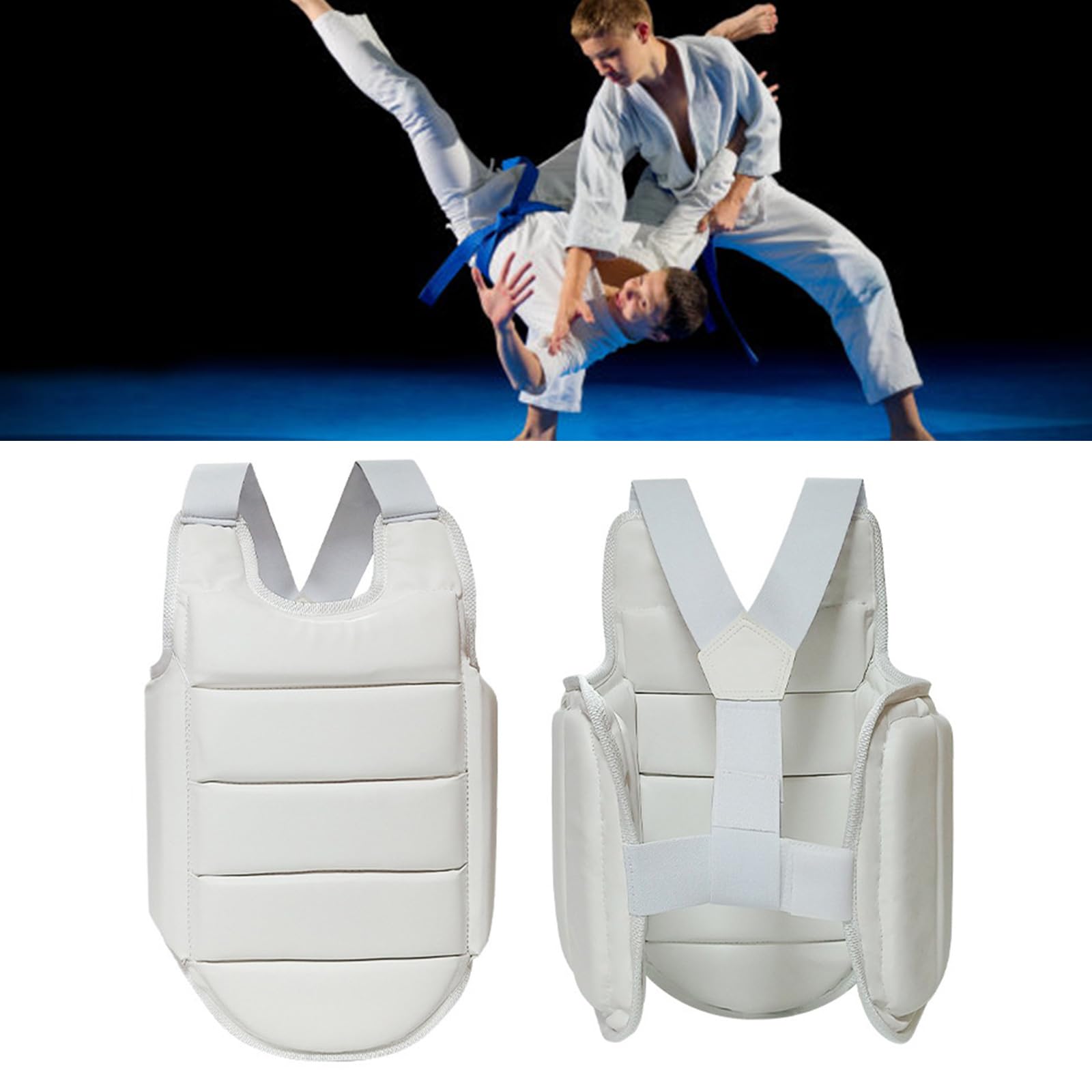 Protezioni per il seno da karate, protezione toracica per karate, accessori facili da usare, per donne e uomini, protezioni per taekwondo, attrezzatura per donna e uomo