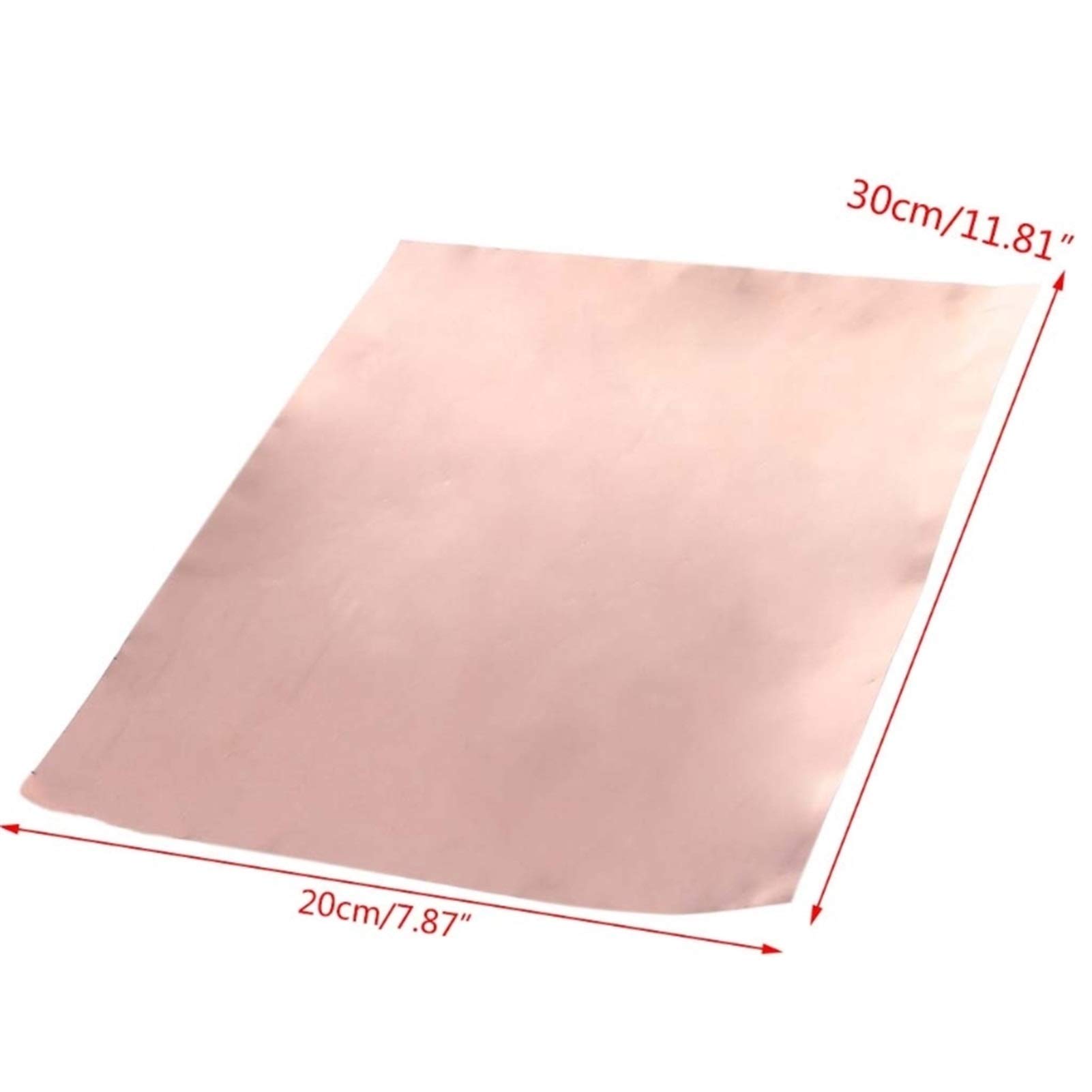 Bclla Zkenshan-Copper Sheet 1PC Guitar Copper Foil Tape EMI Shielding Single Conductive Adhesive Sheet, High Purity and Durable