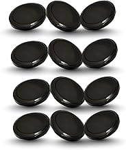 Machak Glass Jar Lids Only 63mm | For 63 mm Mouth Jars (Black, 12Pcs)