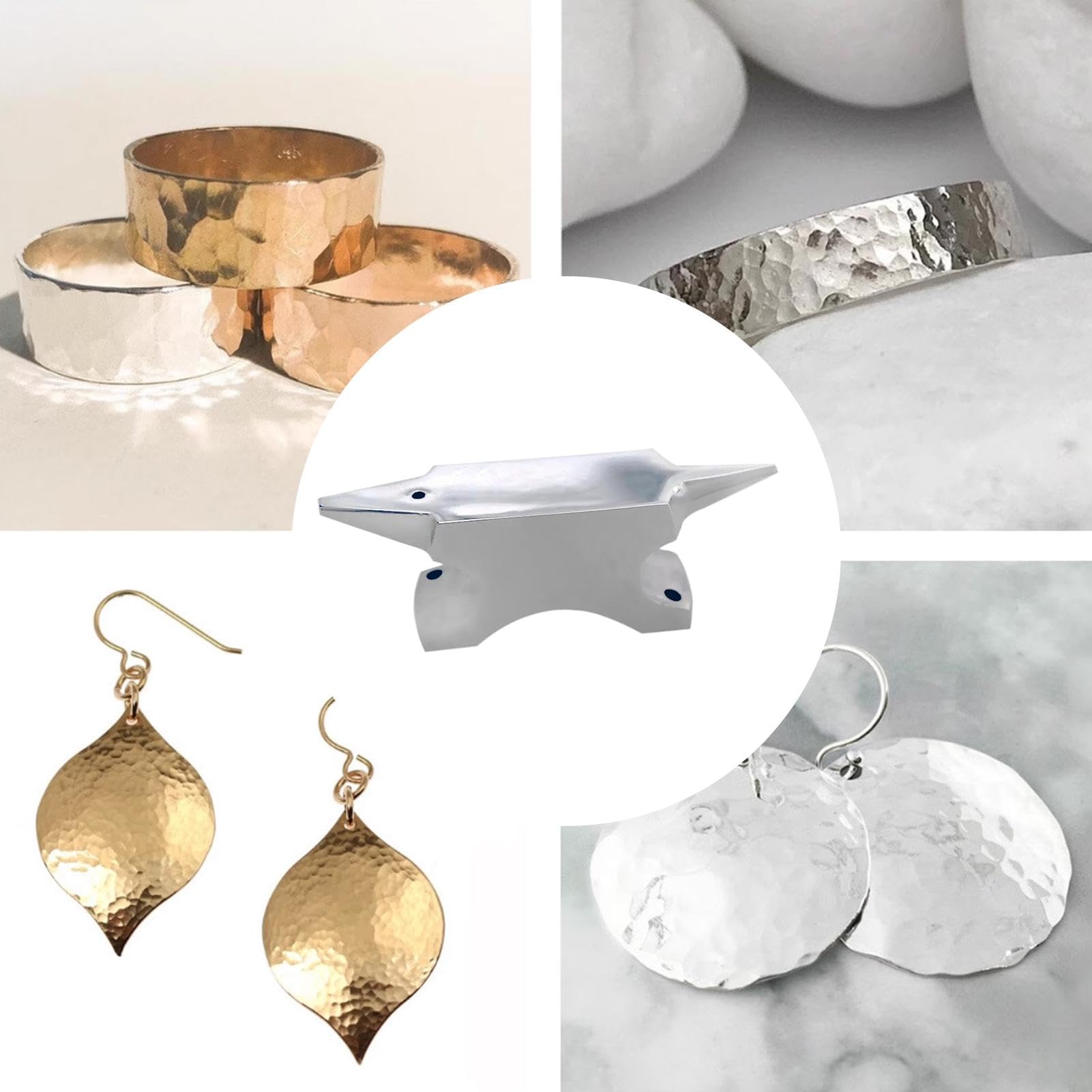 en Corne pour Fabrication de Bijoux | Établi à Double extrémité - Outil de Fabrication de Bijoux en Forge pour Hommes, Femmes, Travailleurs du métal, bijoutiers
