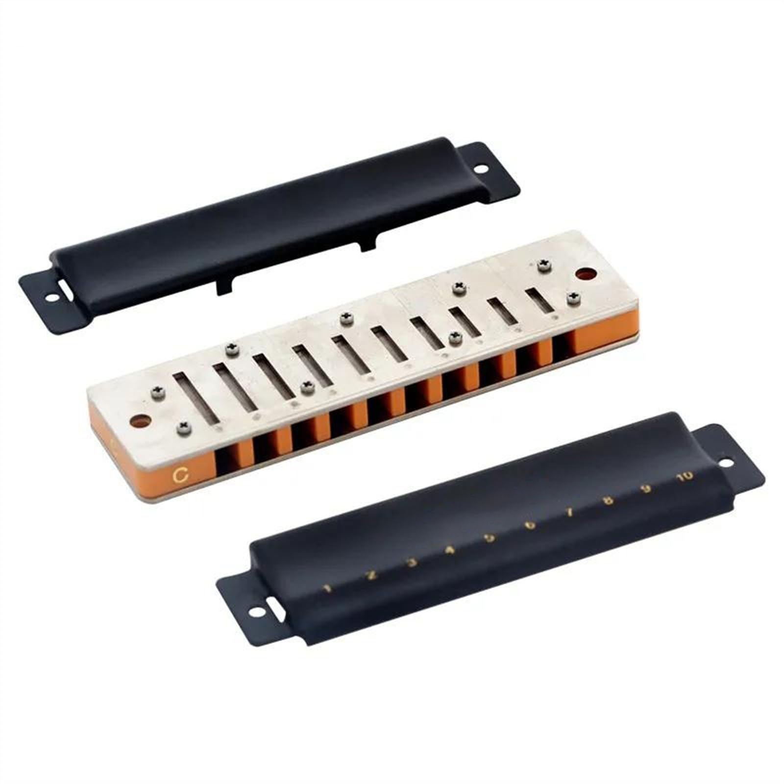 Instrument Harmonijkowy Nowa 10-otworowa Harmonijka T008S Blues Harp Richter Harmonijka Z 12 Klawiszami Dobrej Jakości Harmonijka Dla Dorosłych Graczy(G Key)