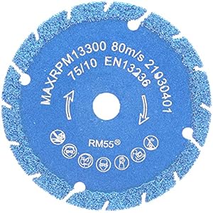 PRODIAMANT universele doorslijper diamantdoorslijpschijf Titanit 75 mm x 10 mm Multicut voor accu haakse slijper 76mm zaagt alle bouwmaterialen