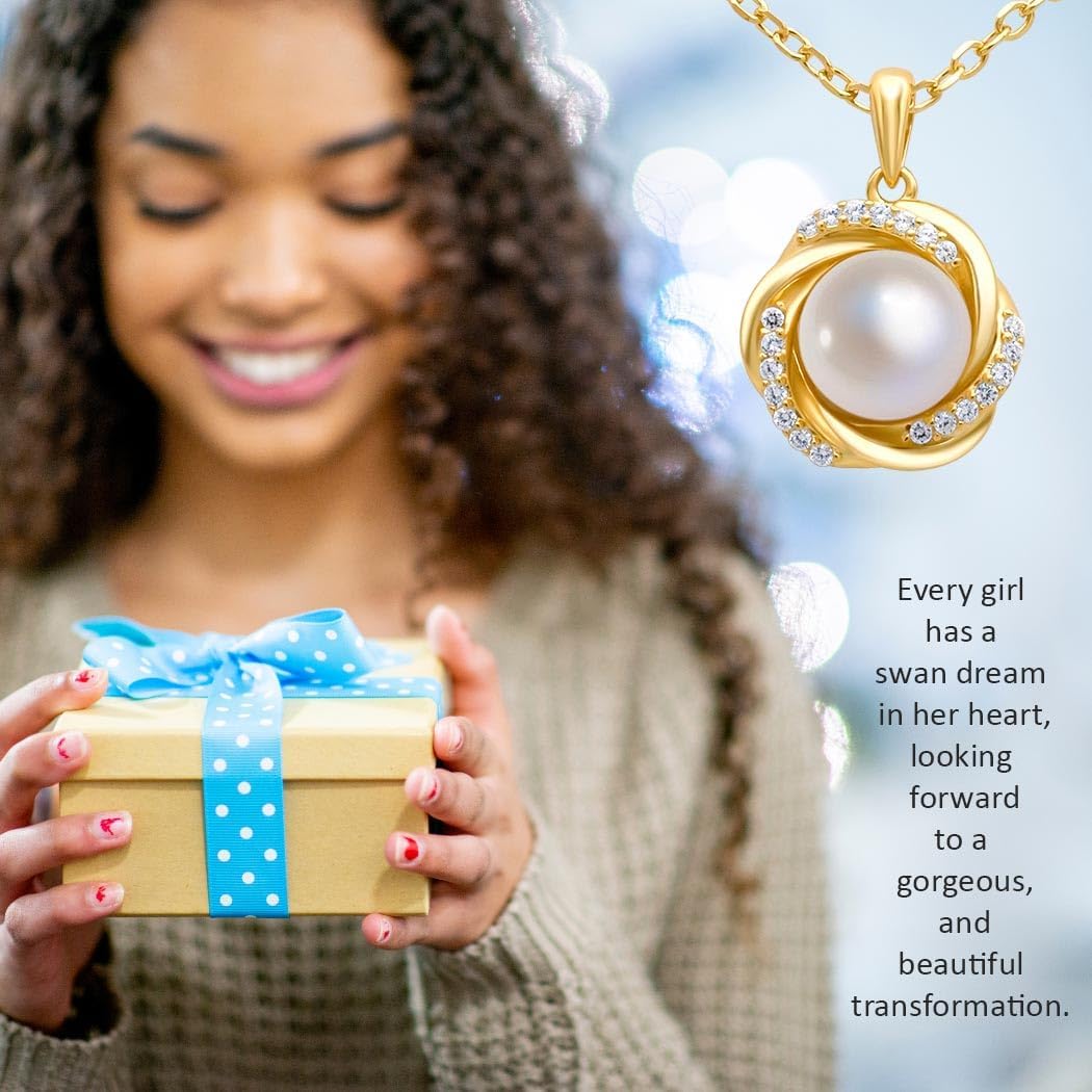 Granddaughter Necklace - Granddaughter Gifts from Grandma, Graduation Gifts for Her, Birthday Inspirational Wedding Jewelry Keepsake Gifts for Granddaughter, Handmade Sterling Silver Pearl Necklace - Image 4