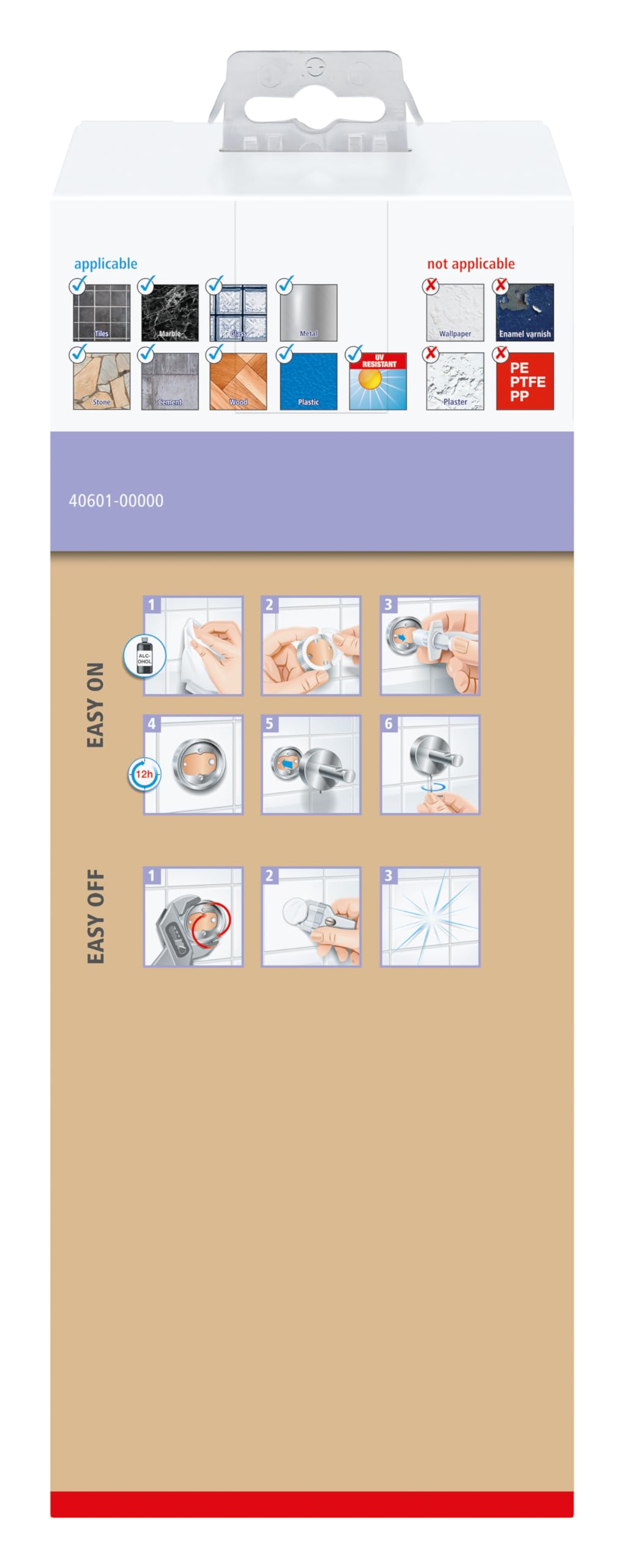 Tesa Moon Ensemble WC Suppot Et Bosse WC, Vee Satinu00e9 En