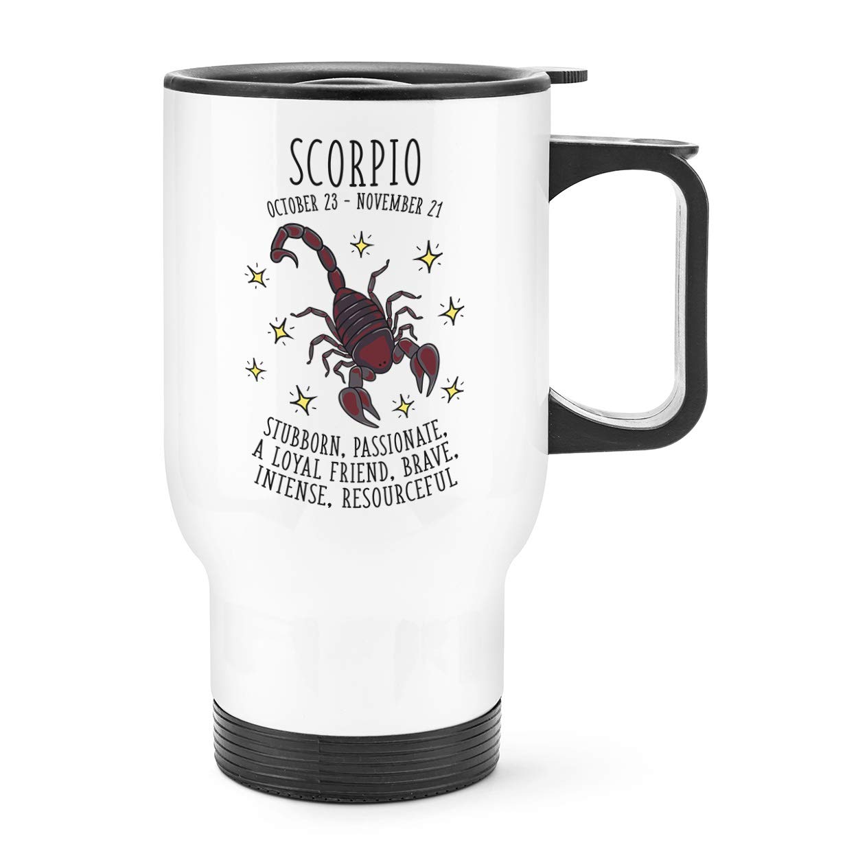 Scorpio Horoscope Travel Mug Cup with Handle