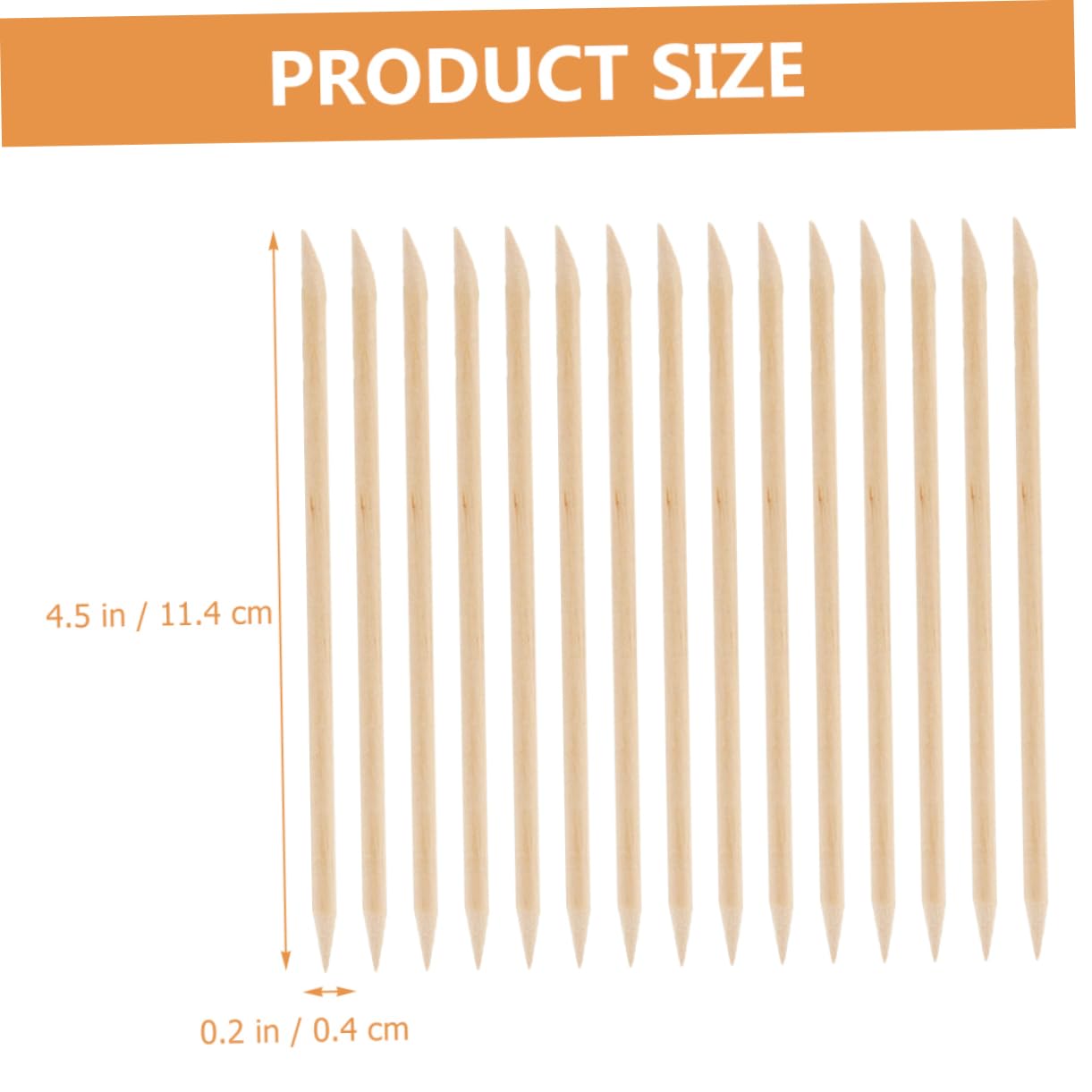 IWOWHERO Wooden Cuticle Pusher Sticks Nail Sticks Multi-purpose Manicure Tools for Nails