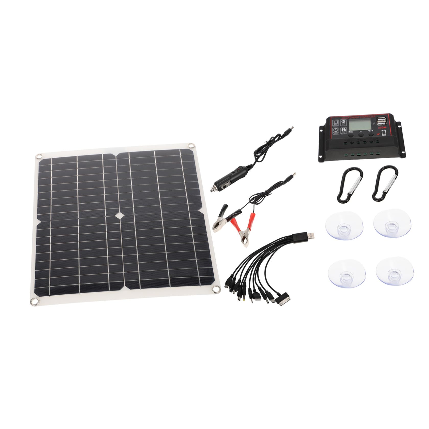Pannello Solare Portatile 25w Monocristallino 20v 1.5a per Ricarica Esterna Attività Outdoor