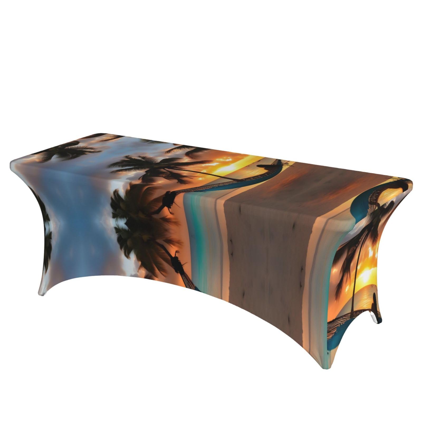 Nappe rectangulaire extensible 1,8m pour cacher une table usée