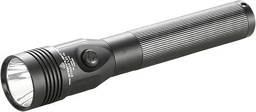 Linterna Streamlight 75433 Stinger con luz LED de alta intensidad, recargable, con cargador de 2 soportes, de 120 voltios de CA12 voltios de CC FC