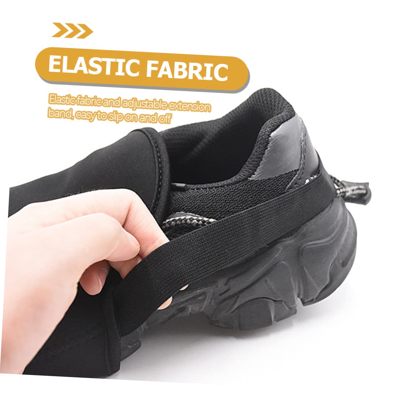 ibasenice Cubrezapatillas de Ciclismo Protector Proteger Tobillo montaña Anti- mi Cubiertas de Zapatos Reutilizables Cubiertas de Zapatos Calientes Neopreno Black