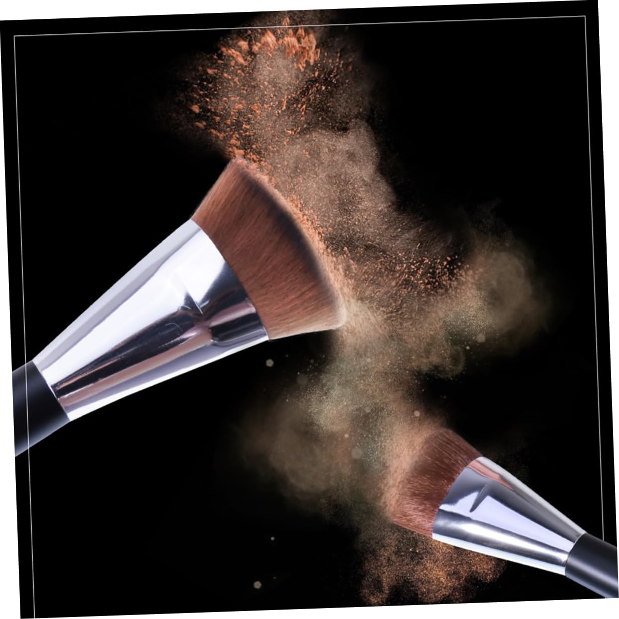 BELLIFFY Big Makeup Brush Plastic Handle Powder Brush for Loose for Cosmetic Kit Random Style