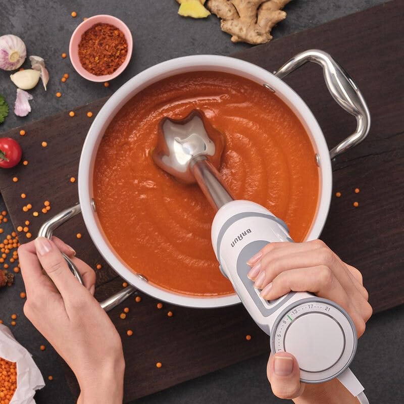 Image of Braun MultiQuick 5, Powerful 1000W Hand Blender, Patented PowerBell Technology, Made in Europe, Guranteed Splash-Proof, Speed + Turbo, All-in-1: Blender, Grinder, Chopper & Whisker (MQ5235WH White)