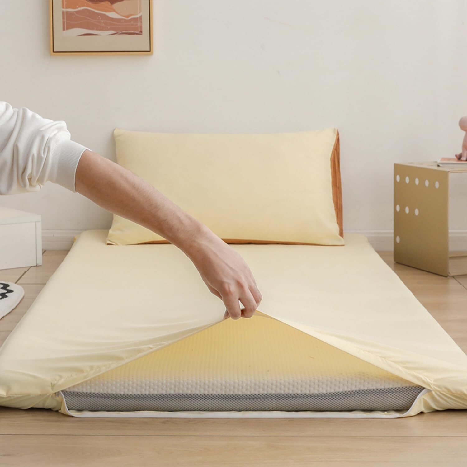 Zippered Mattress Protector - Waterproof and Dustproof Washable Cover, Fits 2-10cm Mattresses (Single/Double/Queen/King)