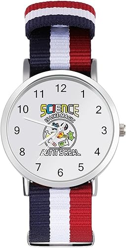 Science Like Magic Men's Fashion Watches Sport Nylon Strap Wrist Watch Casual Quartz Wristwatch