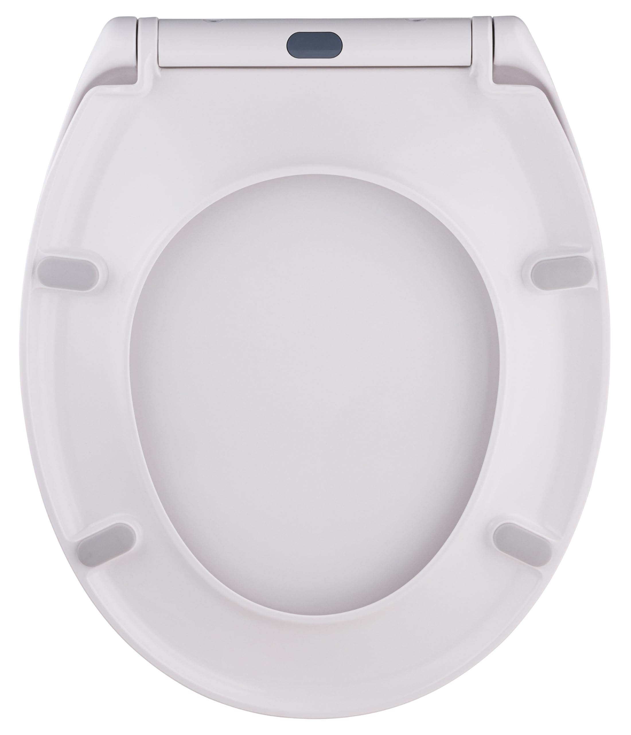 Abattant WC blanc universel clipsable/nettoyage facile - lunette de toilettes Thermodur frein de chute forme O NOYON & THIEBAULT