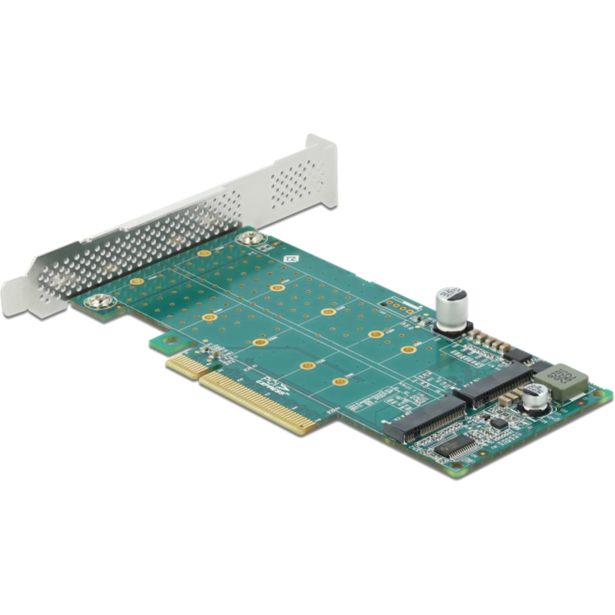 Delock 89045 PCI Express x8 Card to 2 x Internal NVMe M.2 Key M - Bifurcation -