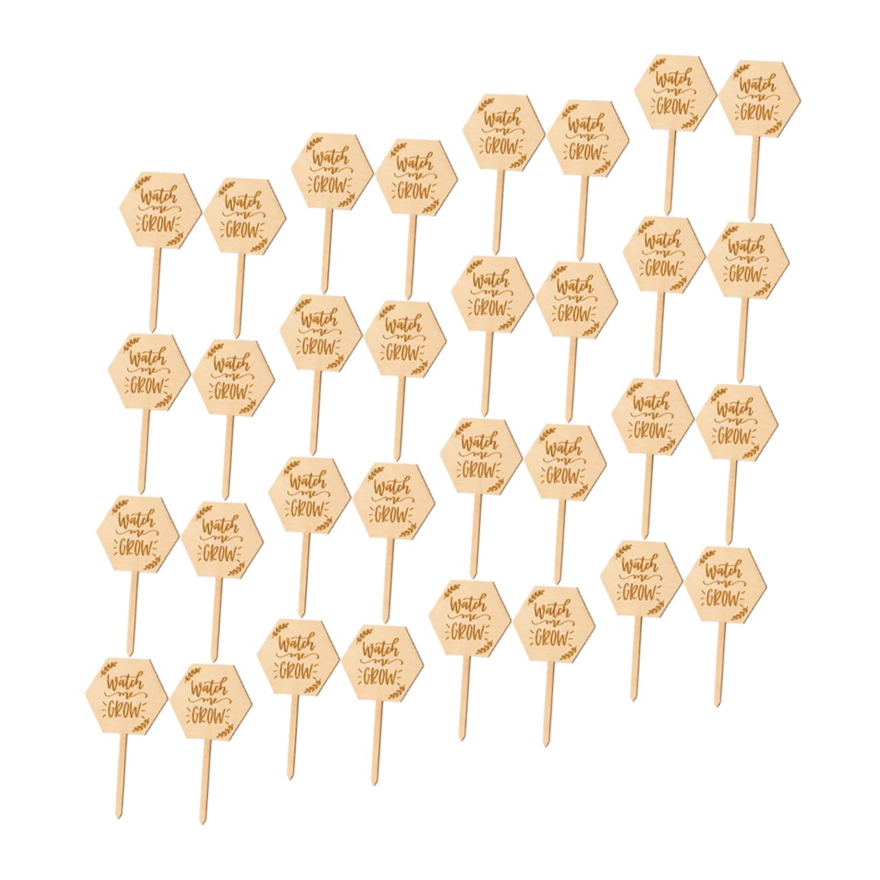 YARNOW 120pièces Étiquettes De Jardin Bois Lot De Marqueurs Pour Plantes Pot Étiquettes Personnalisables Pour Fleurs Et Jardins Signalisation Paysagère