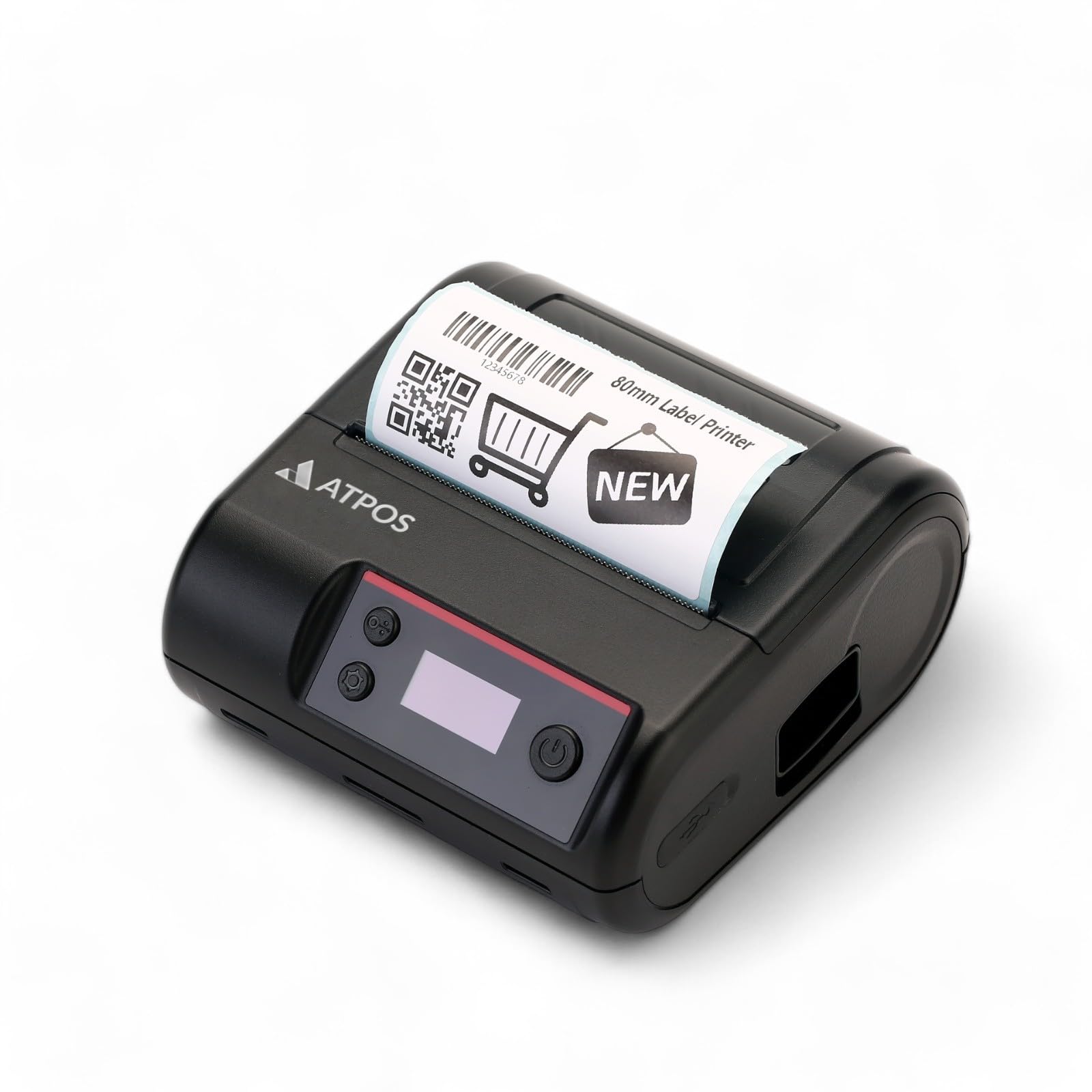 ATPOS MD80 80mm Portable Dual Mode Bluetooth Thermal Receipt & Label Printer | Wireless Printing | 3-Inch-image-4