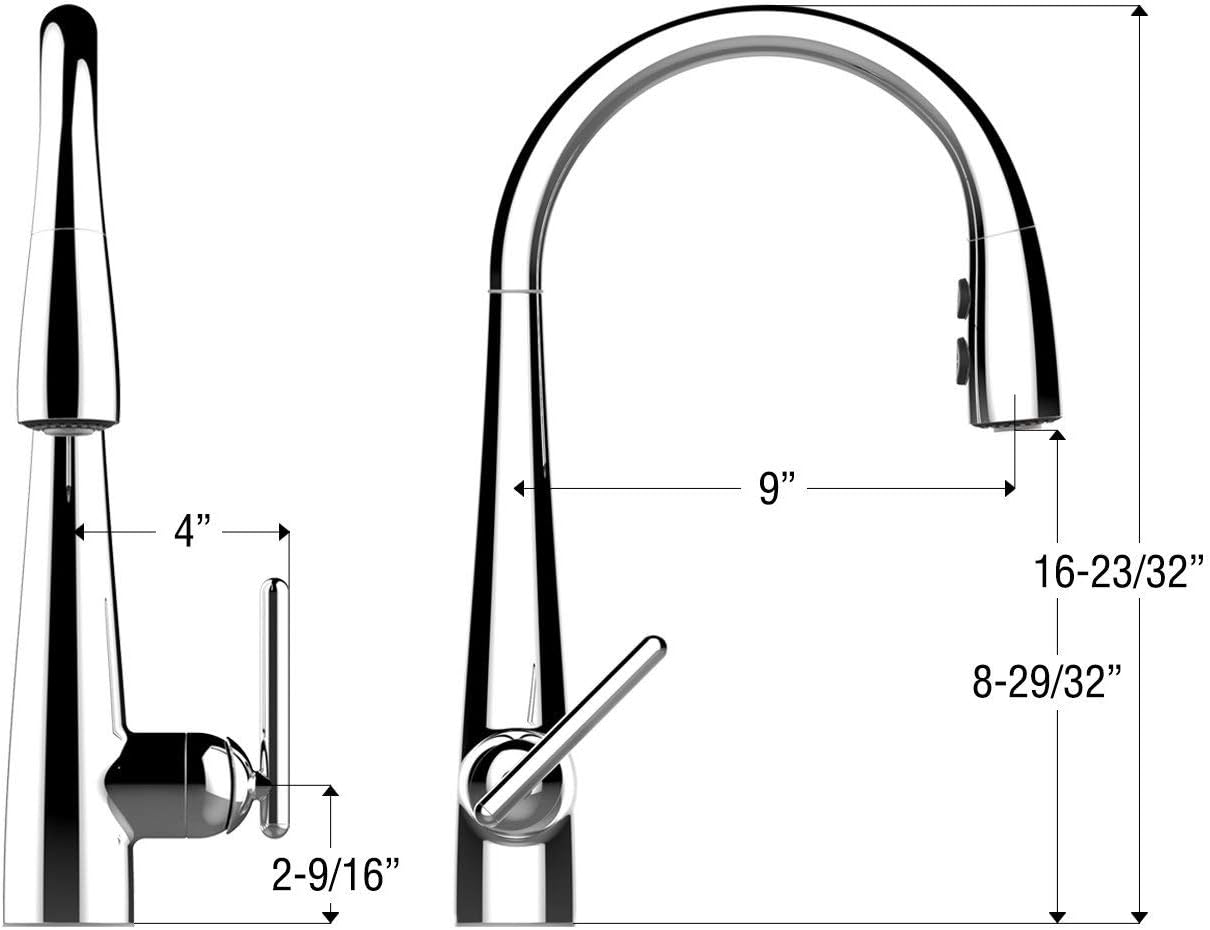 Pfister GT529FLC Lita-Xtract Lita with Xtract Kitchen Pulldown