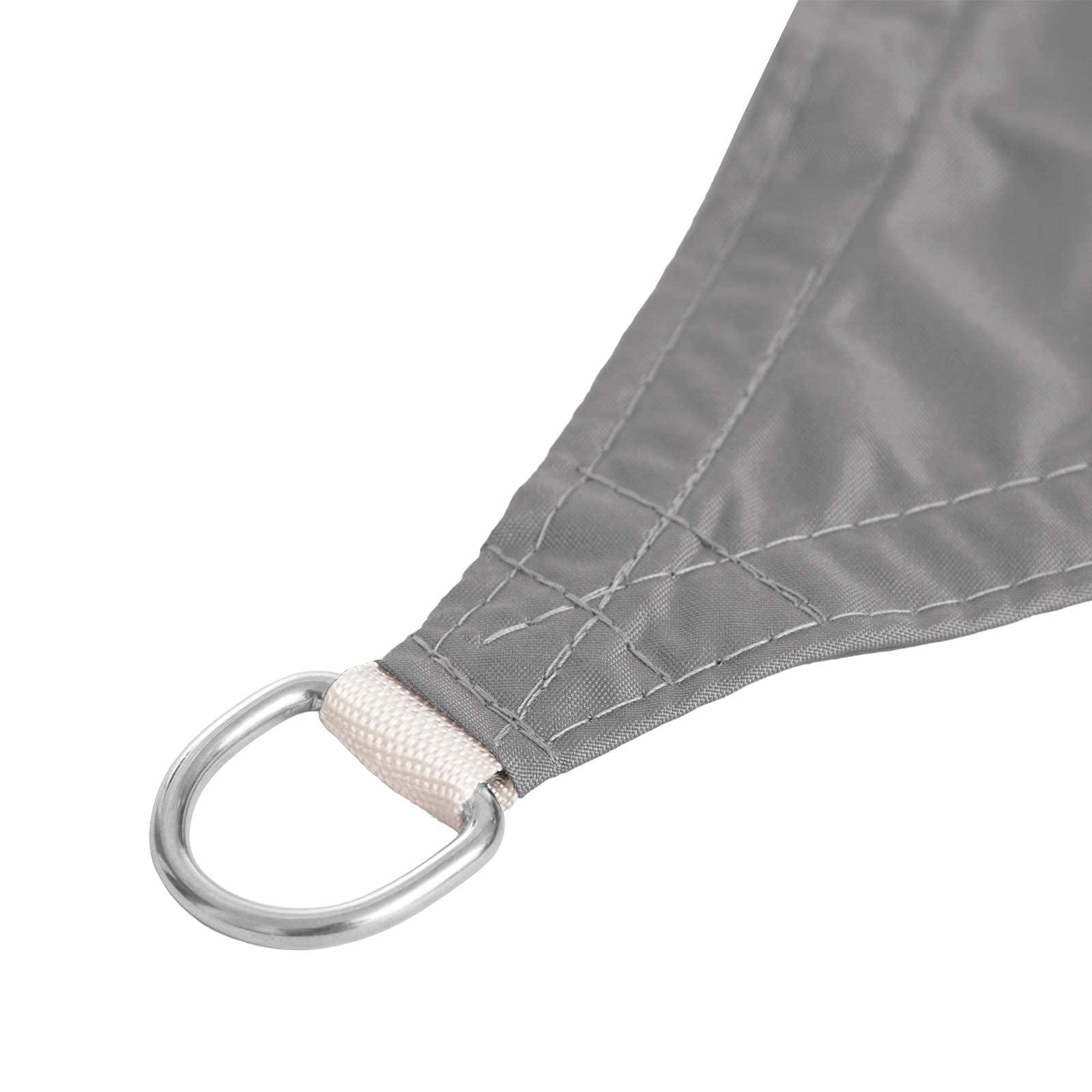LARMNEE 2 x 3 m PES Vela de Sombra, Toldo Resistente y Transpirable, protección Rayos UV Impermeable, para Jardín, terraza y balcón, Gris Claro ELG23SP02
