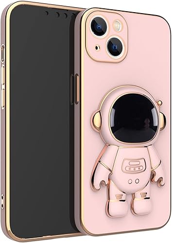 Miniatura 3 de Astronaut - Funda compatible con iPhone 11, 12, 13 Pro Max 6D, con soporte, funda de astronauta rosa para iPhone 13