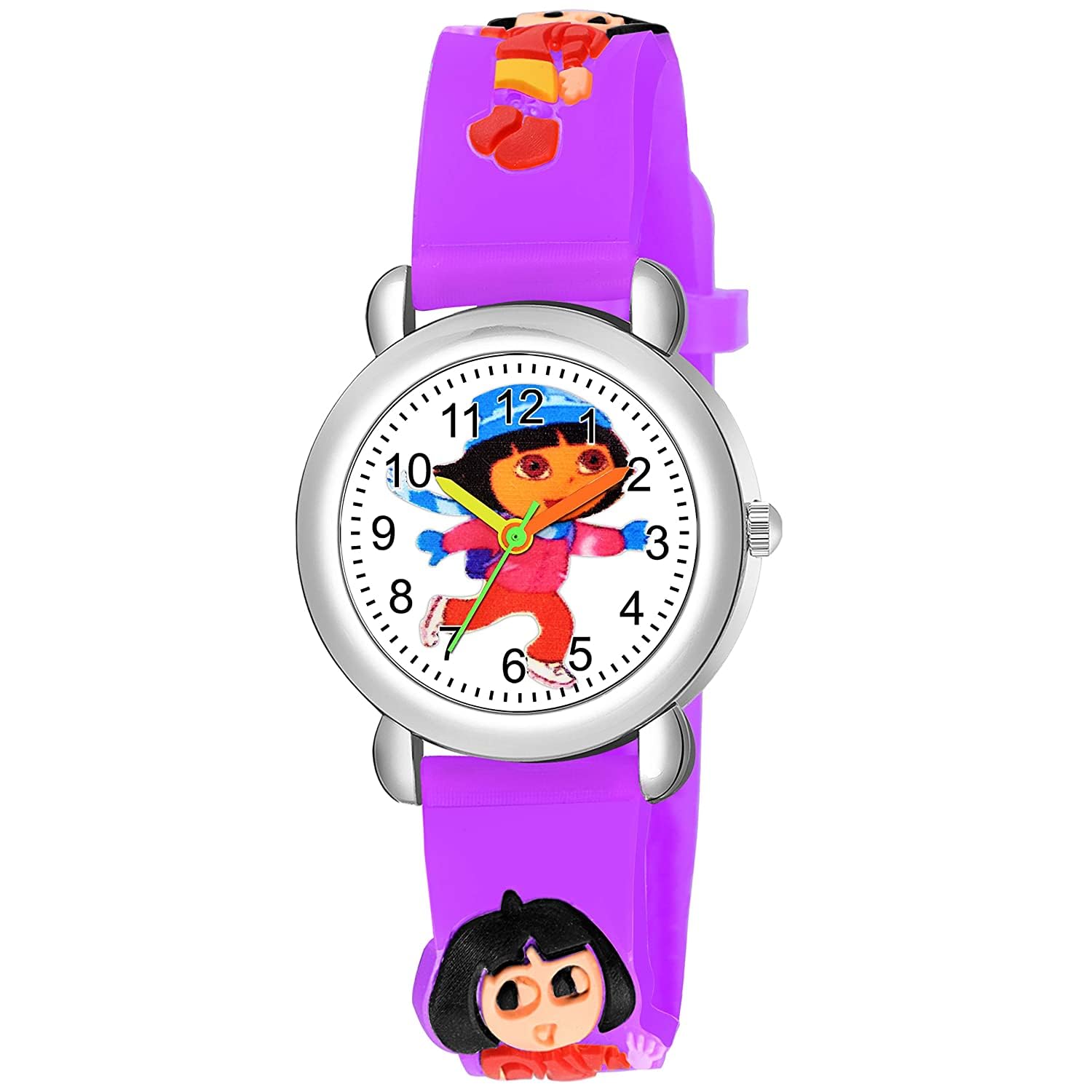 Rozti White Dial Dora Love Purple Strap Silicone Belt Analogue Girls Kids Watch (B0CH3P2KV7) Amazon Price History, Amazon Price Tracker