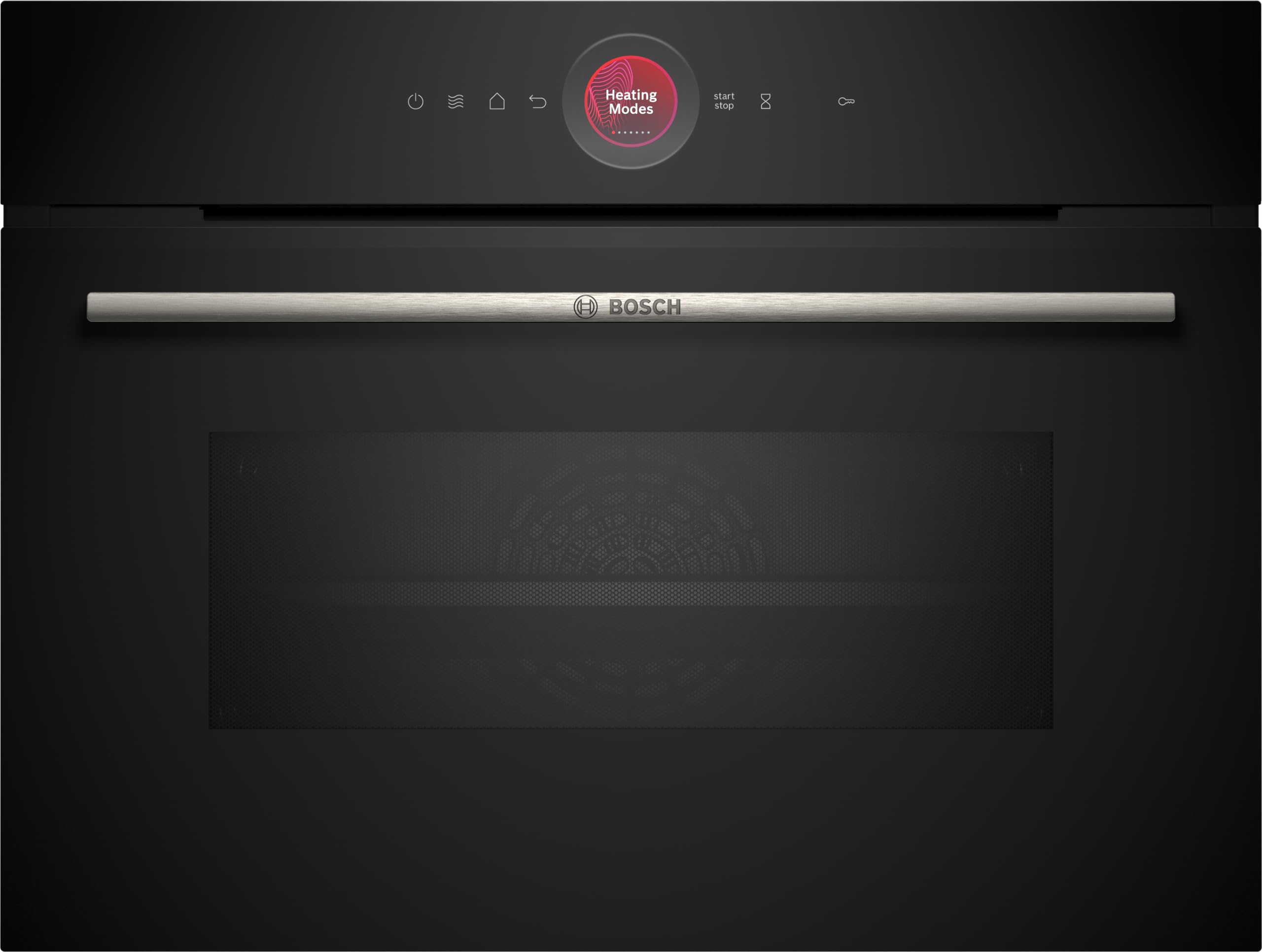 BOSCHSeries 8 built-in compact oven with microwave function 60 x 45 cm, Touch Control, 16 heating and combination mode. Black, CMG7241B1M, 3 Year Manufacturer Warranty