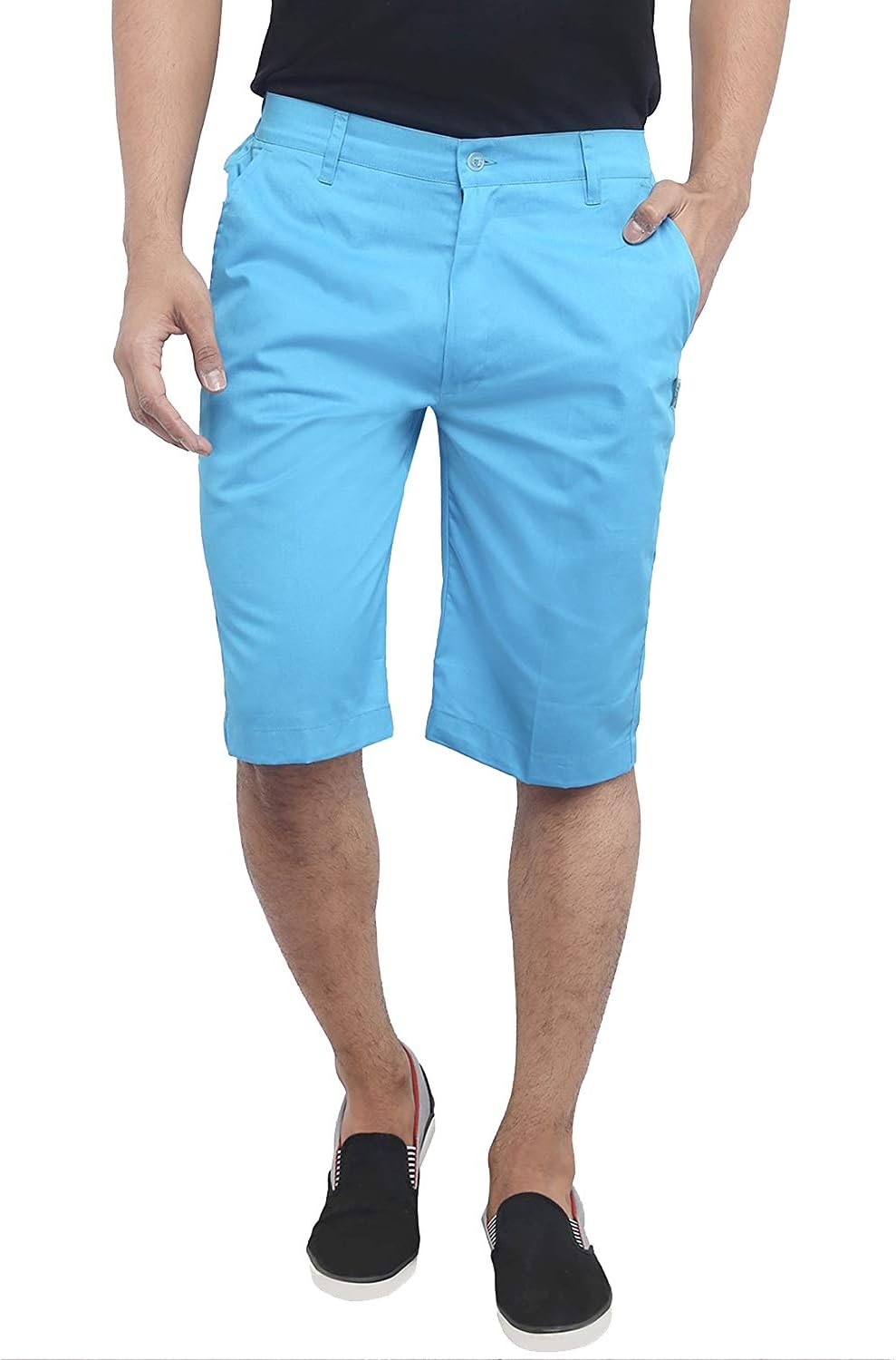 ASHDAN Men's Casual Cotton Blend Shorts. Regular Size. Vibrant Cool Colors. Outdoor Comforters