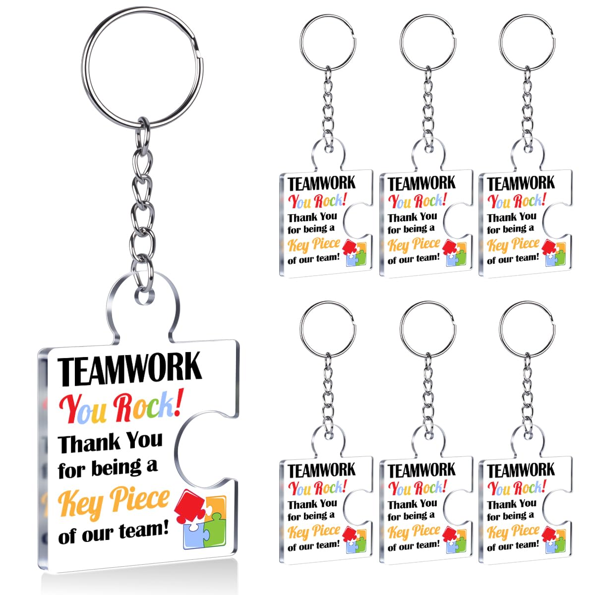 Team Appreciation Gifts Bulk Thank You Keychains for Coworkers