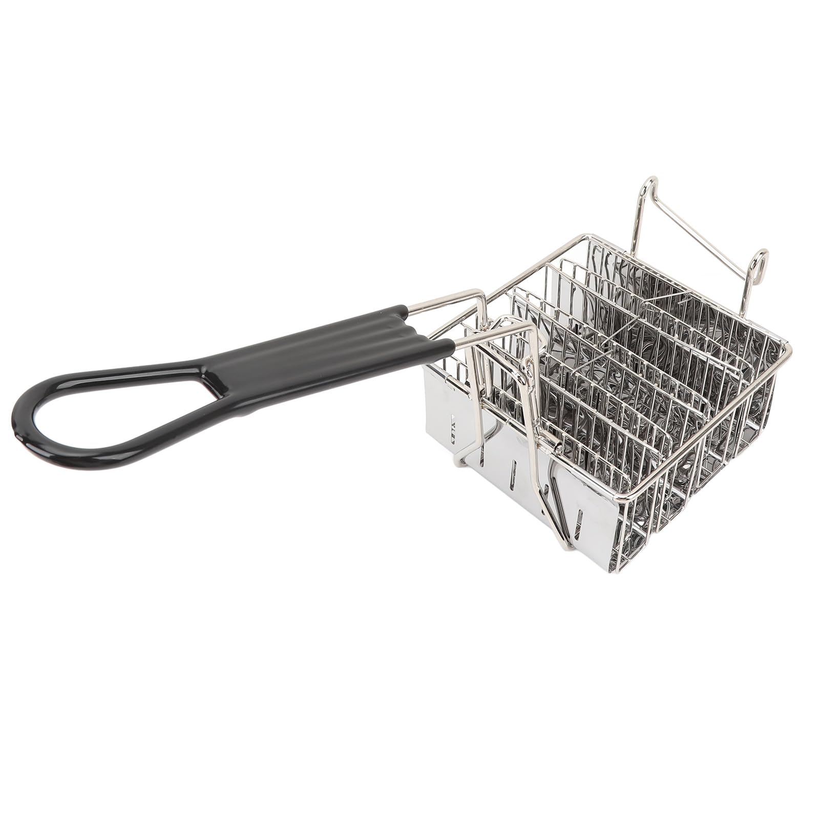 Fockety Panier de Friteuse Coquille 4 Pièces, Acier Inoxydable avec Poignée