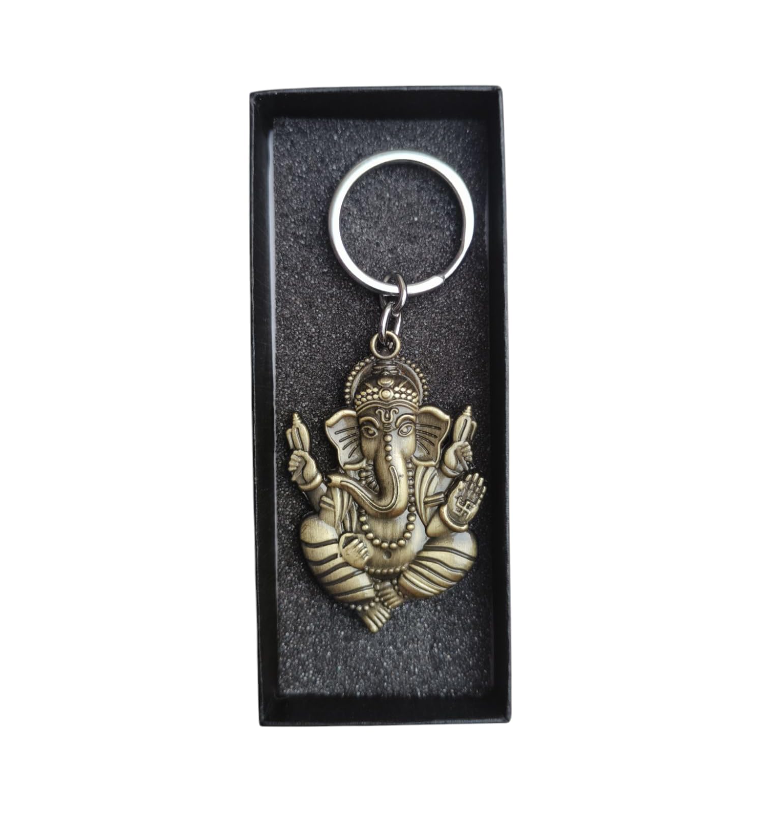 Hindu God of Beginnings Lord Shree Ganesh | Shiva' Son | Lord Ganesha Metal Keychain (Rusty Gold)-image-11