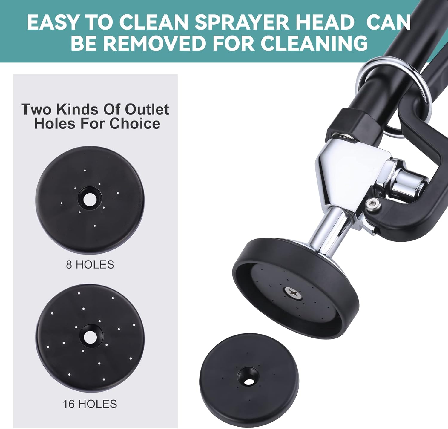 25” Brushed Nickel Commercial Kitchen Faucet & Black Pre Rinse Sprayer & 2pcs backsplash Mount Installation kit for Commercial Restaurant Kitchen Sink Faucet kit