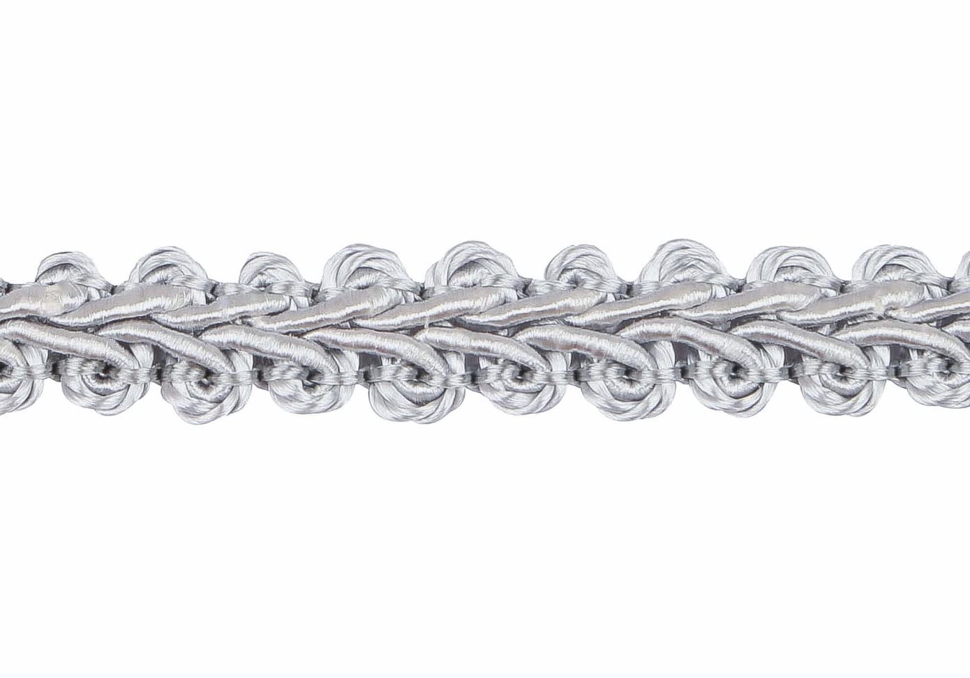 BEL AVENIR Braid Trim 1/2 inch 13.6 Yards French Gimp Basic Sewing Polyester DIY Crafts Costume Home Decorative (Sliver)