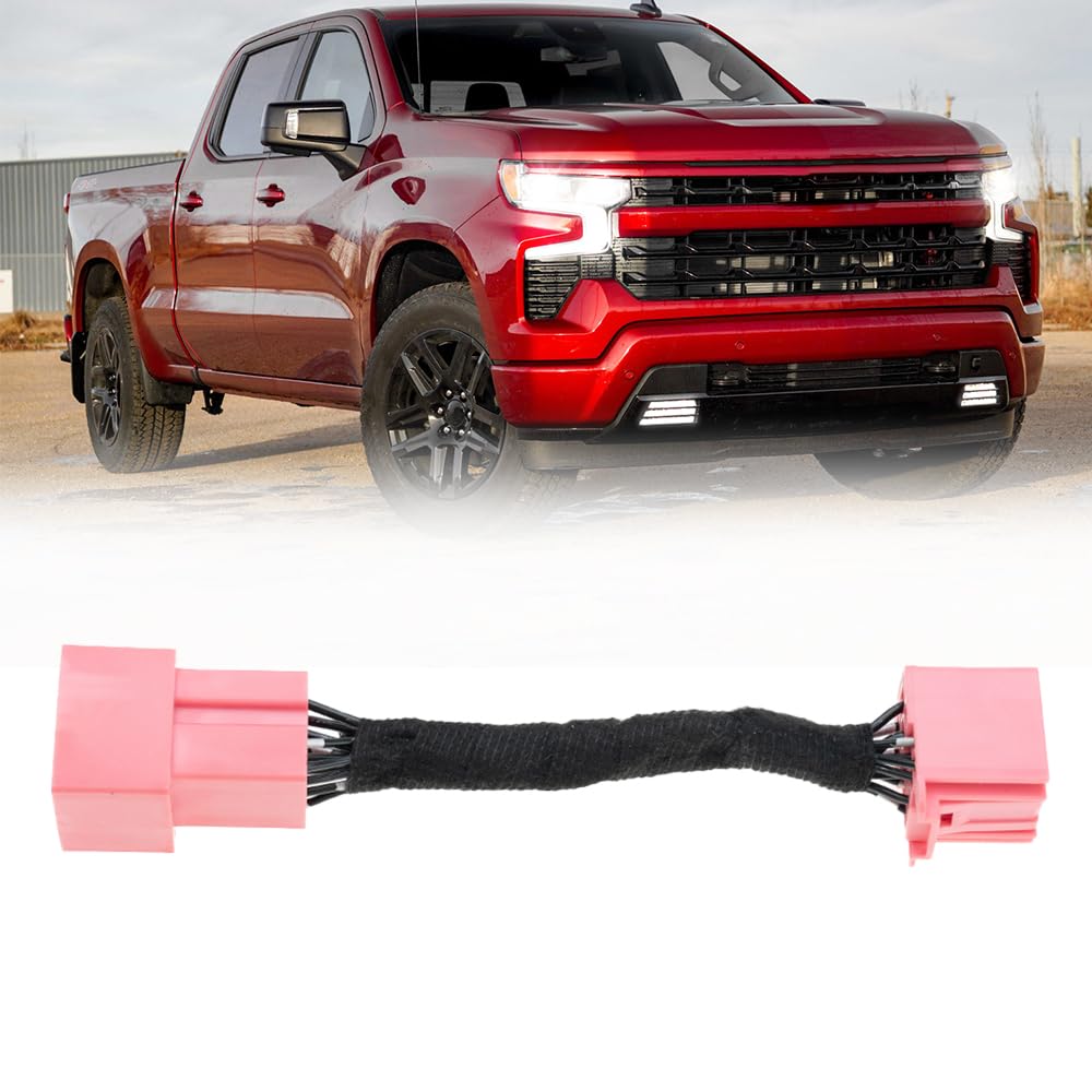 Fog Lights Always On with High Beams Harness for 2022-up Chevy Silverado 1500 2500 3500 Refreshed GMC Sierra 1500 2500 3500 Refreshed All Lights Mod