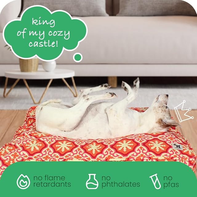 Foto 6 de 7 de Molly Mutt Funda de Cama para Perro de tamaño Mediano a Grande, Estampado de papillón