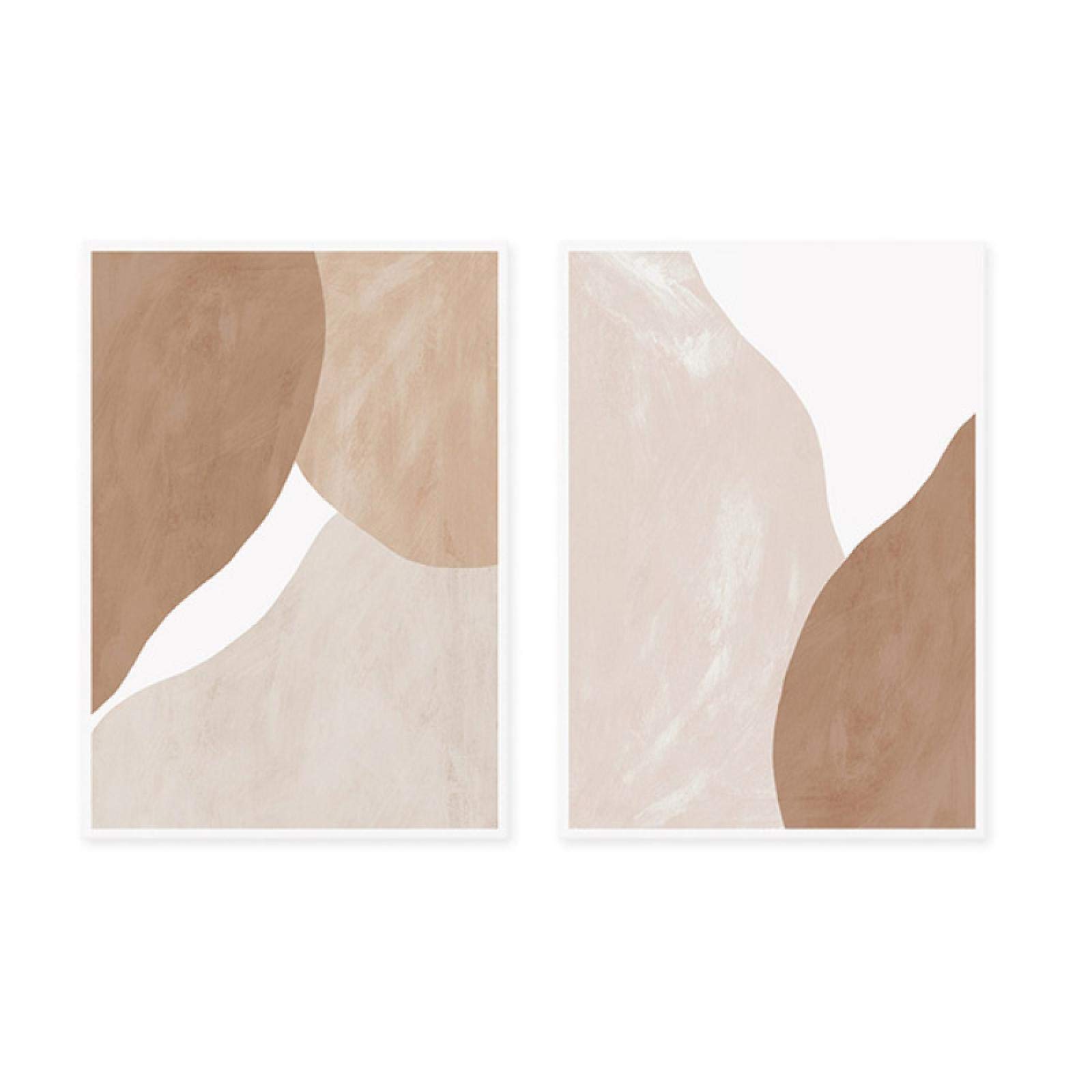 Amazon Co Jp 淡いベージュのテラコッタ抽象ボヘミアキャンバス絵画壁アートプリントポスター写真フレームなし ホーム キッチン