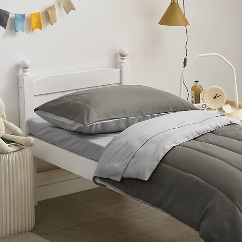 Miniatura 5 de UOZZI BEDDING Juego de ropa de cama de 4 piezas para niños pequeños, ultra suave y transpirable, incluye edredón, sábana encimera, sábana bajera y