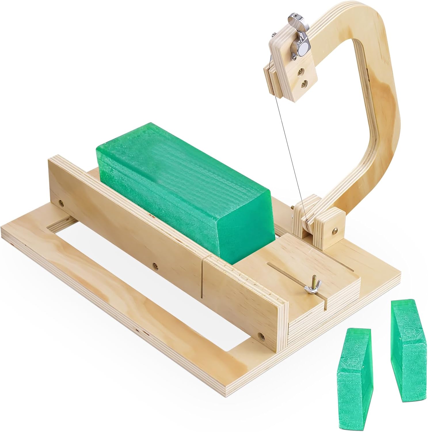 Kartols Wooden Soap Cutter,Adjustable Handmade Soap Making Supplies, Perfect for Soap Making Loaf Slicer, Essential Tool for Crafting Enthusiasts