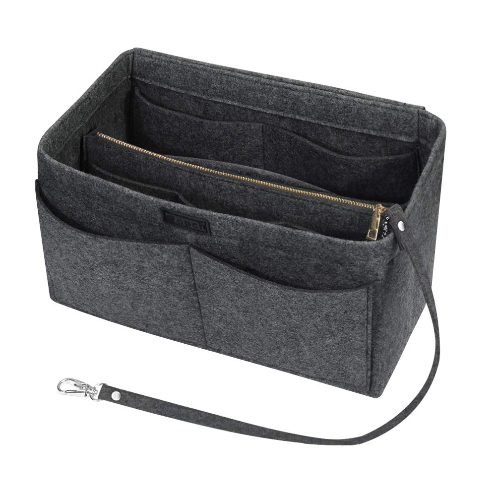 Organisateur De Sac En Feutre Avec Multiples Poches - Insert Pour Sac à Main, Trousse De Maquillage 2-en-1