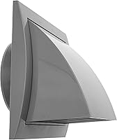 Vista 15 de Repa Market Cubierta de ventilación para secadora de 5 pulgadas, antracita, para paredes o techo/Cubierta de protección de plástico ABS con cubierta
