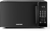 Vista 9 de Horno microondas de sobremesa Chefman 0.7 pies cúbicos de acero inoxidable digital de 700 vatios con 6 menús automáticos, 10 niveles de potencia