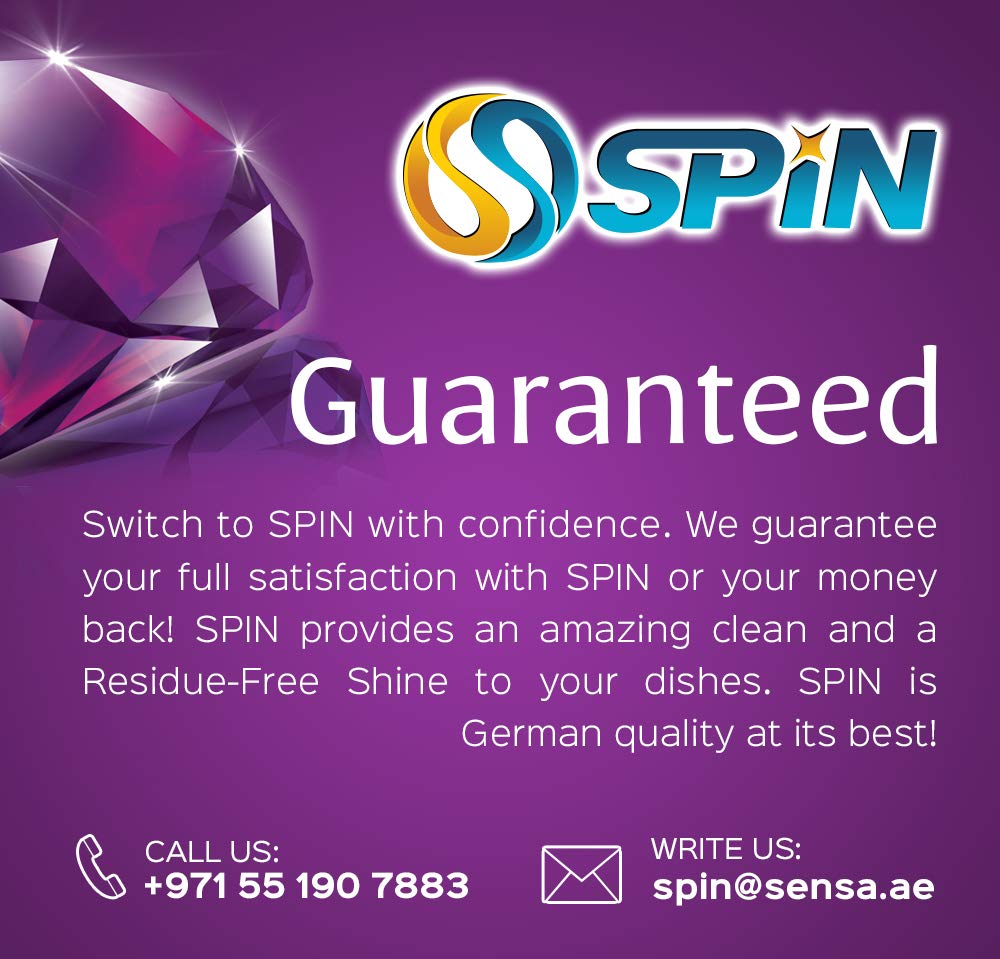 SPIN DIAMOND Dishwasher Detergent Tablets, 42 TABS, Extra Power/Extra