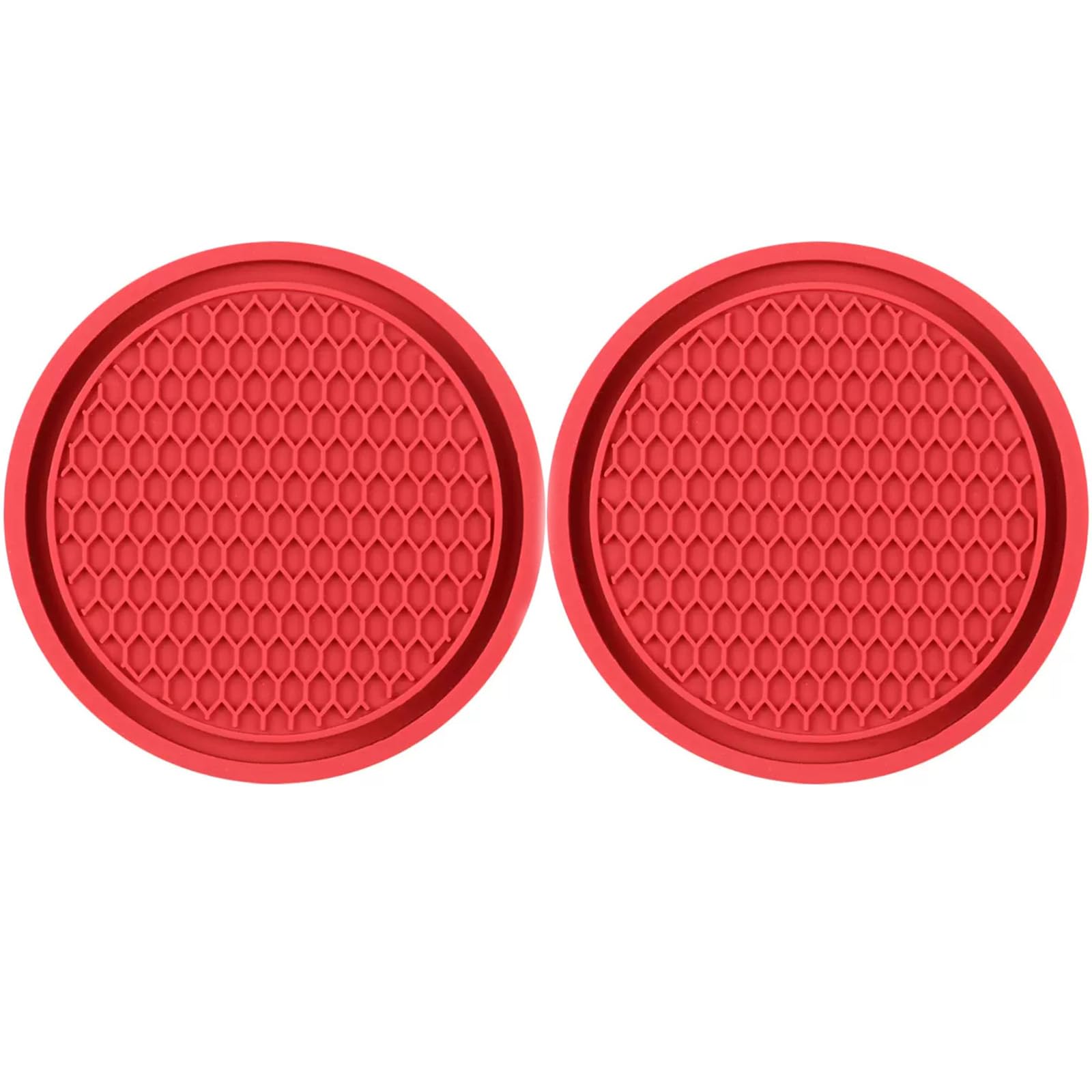 Of 2 Car Drink Coasters Protects Cup Holders From Scratches and Spills for Car Truck SUVs Interoir Accessories Cup Pad